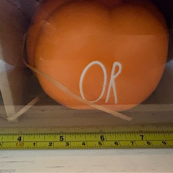 Rae Dunn Halloween Orange Pumpkin Set - Picture 4 of 5